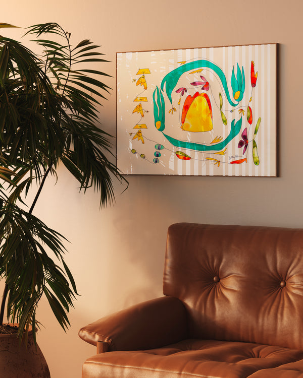"inward bloom" original painting