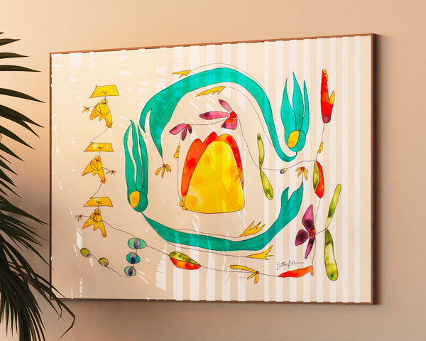 "inward bloom" original painting