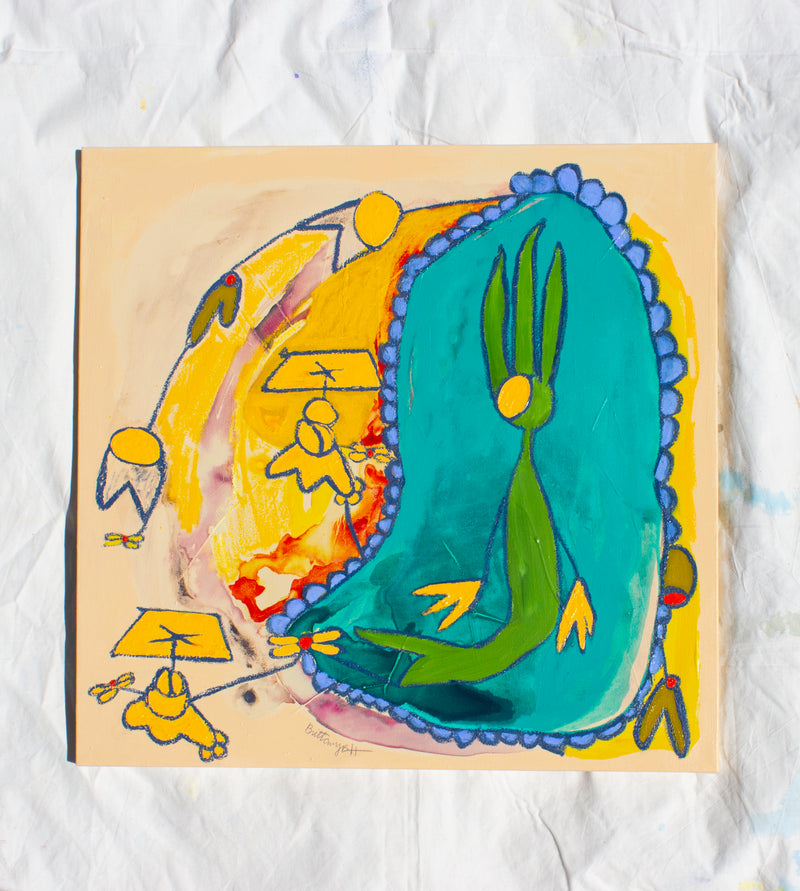 "the one who remembers the way" original painting