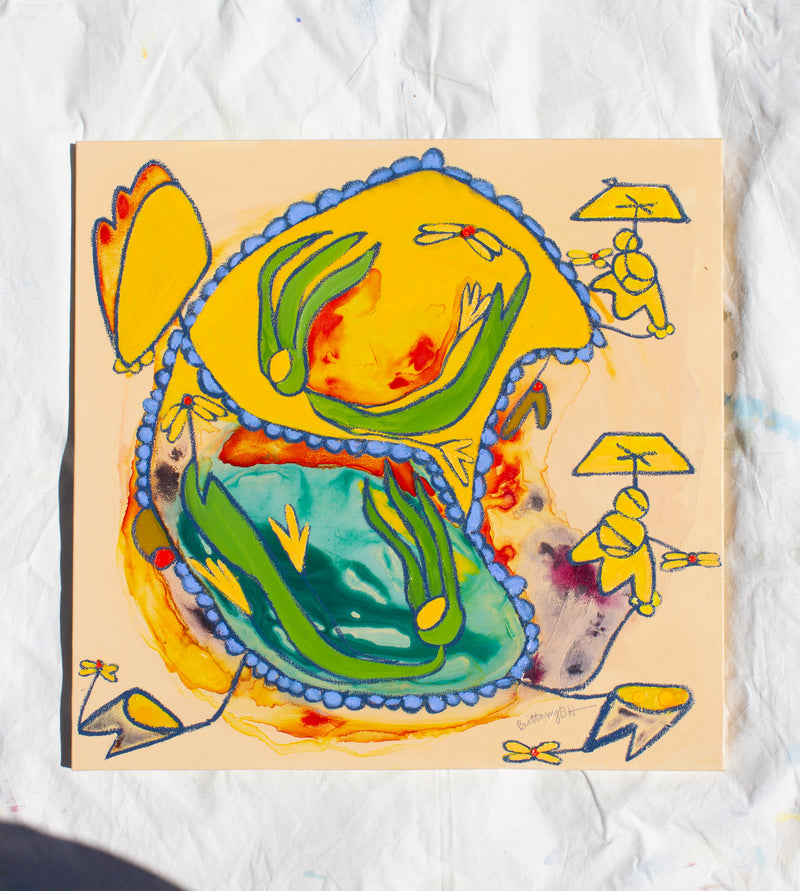 “before the body spoke” original painting