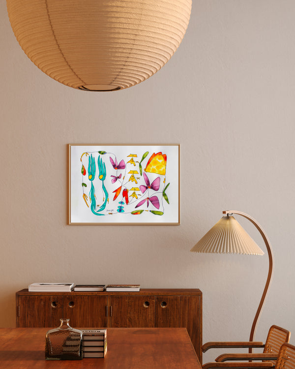 "beneath the sand, she sleeps" print