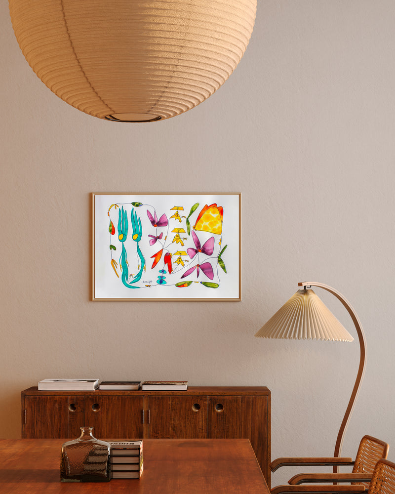 "beneath the sand, she sleeps" print
